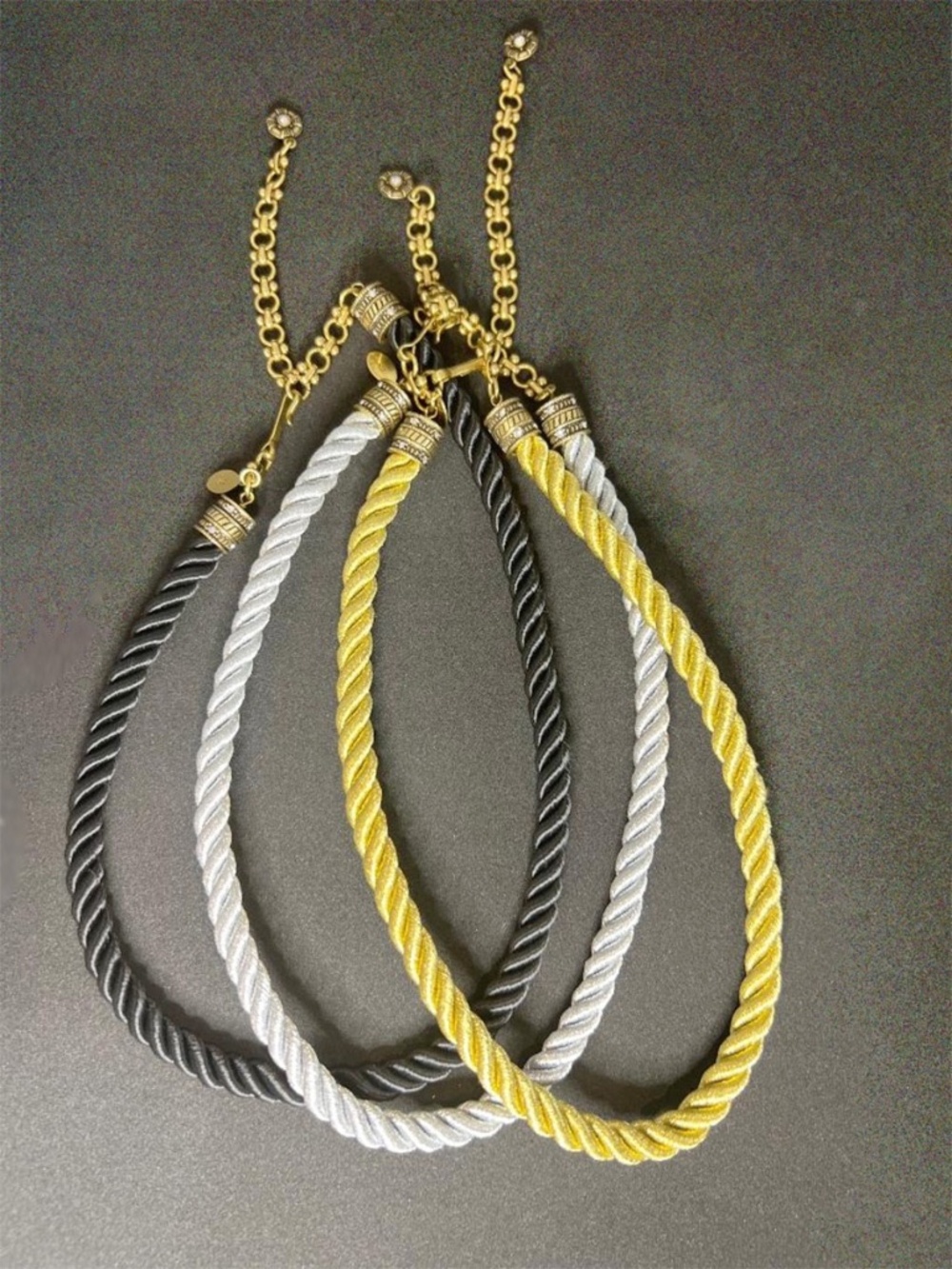 NWOT 3 Heidi Daus twisted rope necklaces